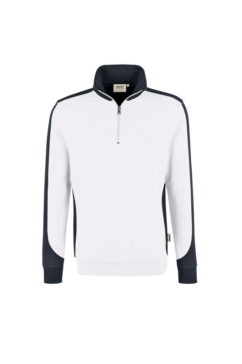 HAKRO Zip-Sweatshirt Contrast Mikralinar® 476